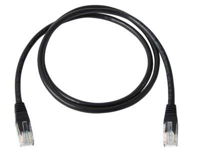 1 Metre 5e Black Ethernet Cable RJ45